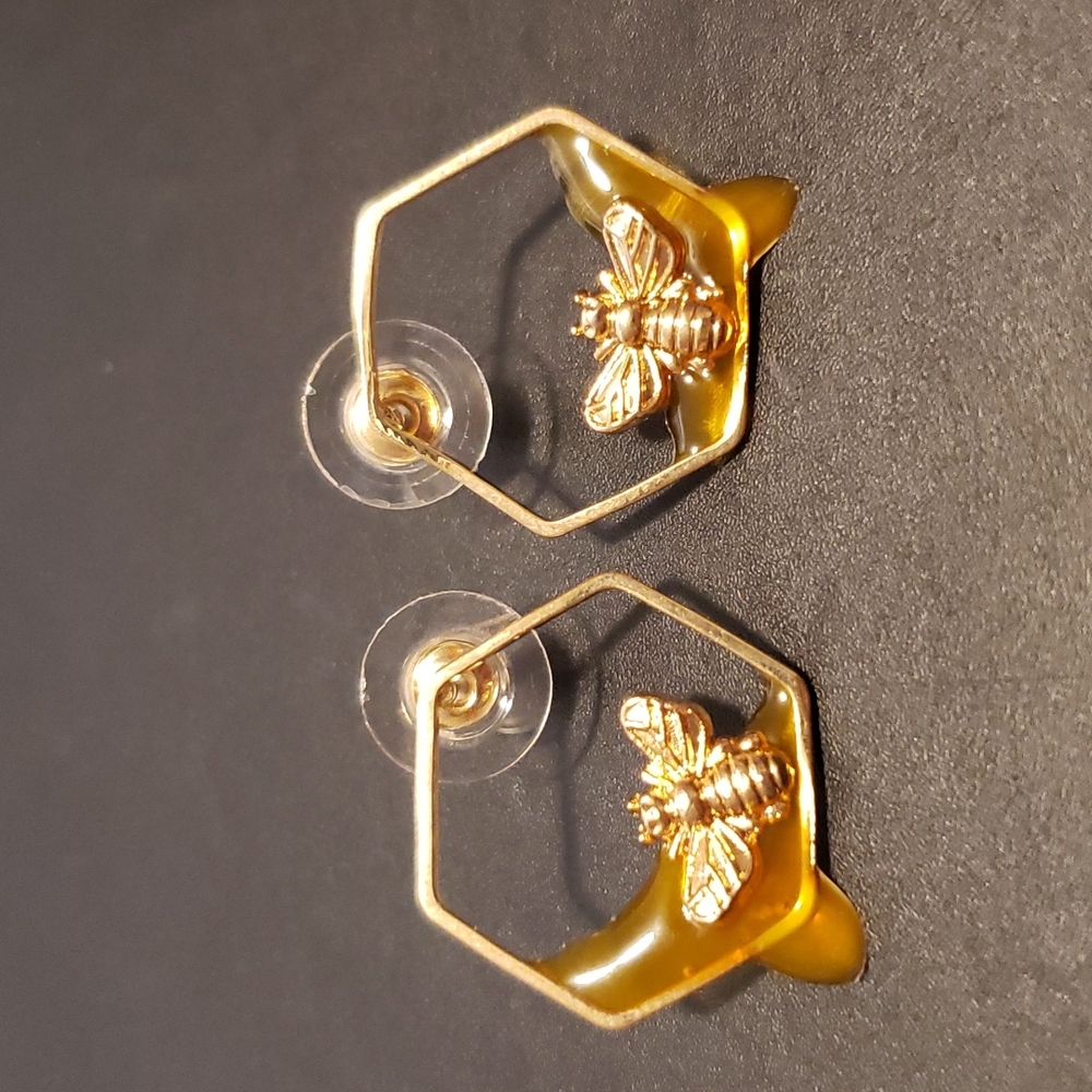 Dripping Honeybee Earrings